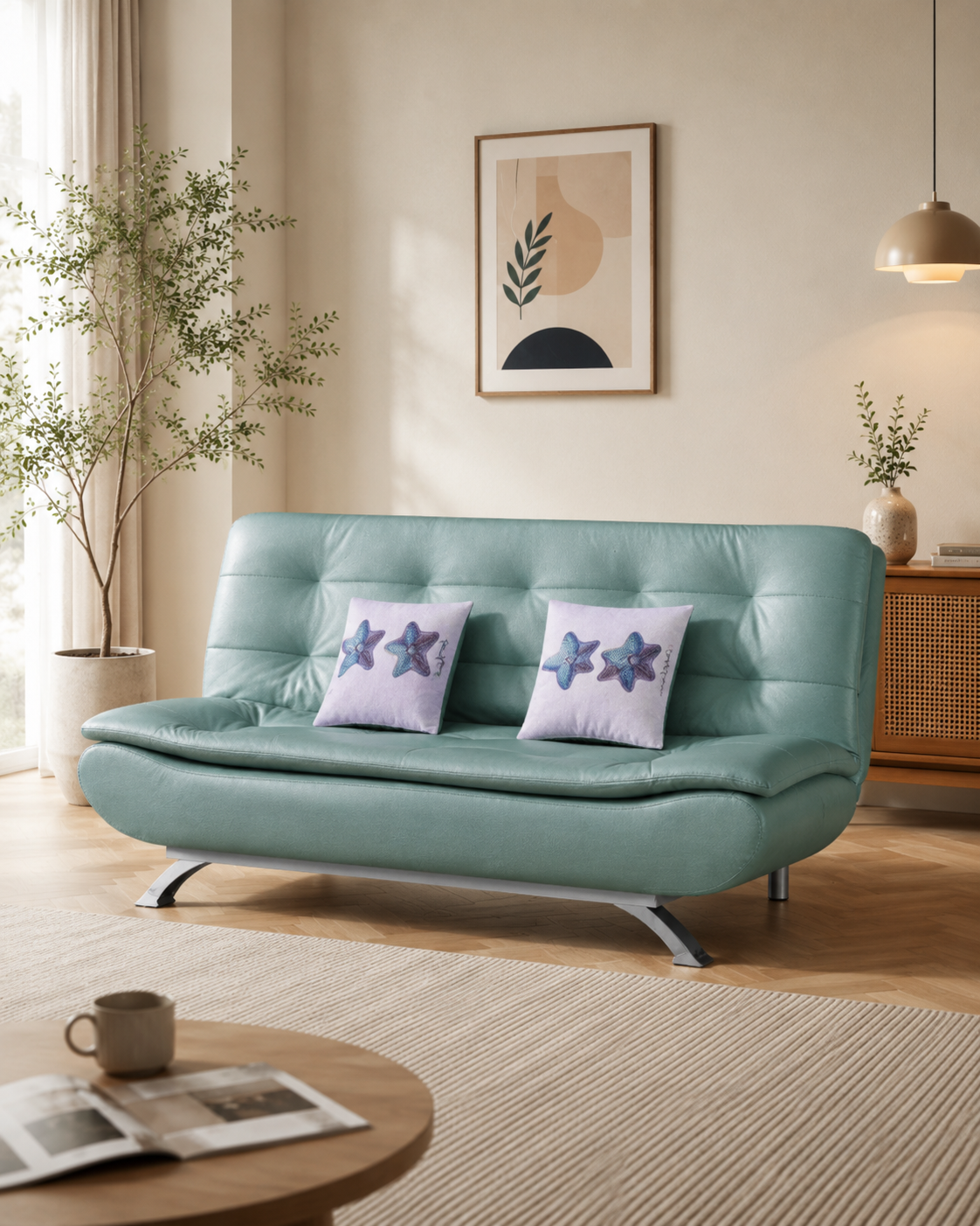 Tavell Leathaire Sofa Bed