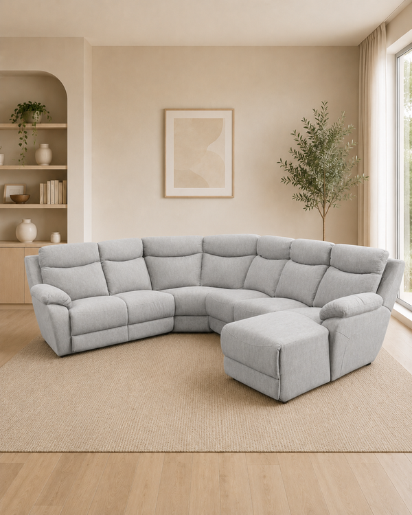 Elodie Fabric L-Shaped Corner Sofa