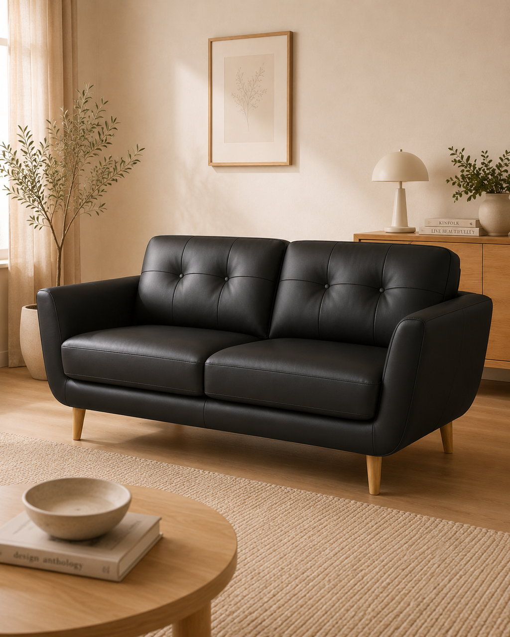 Eversley Genuine Leather Sofa