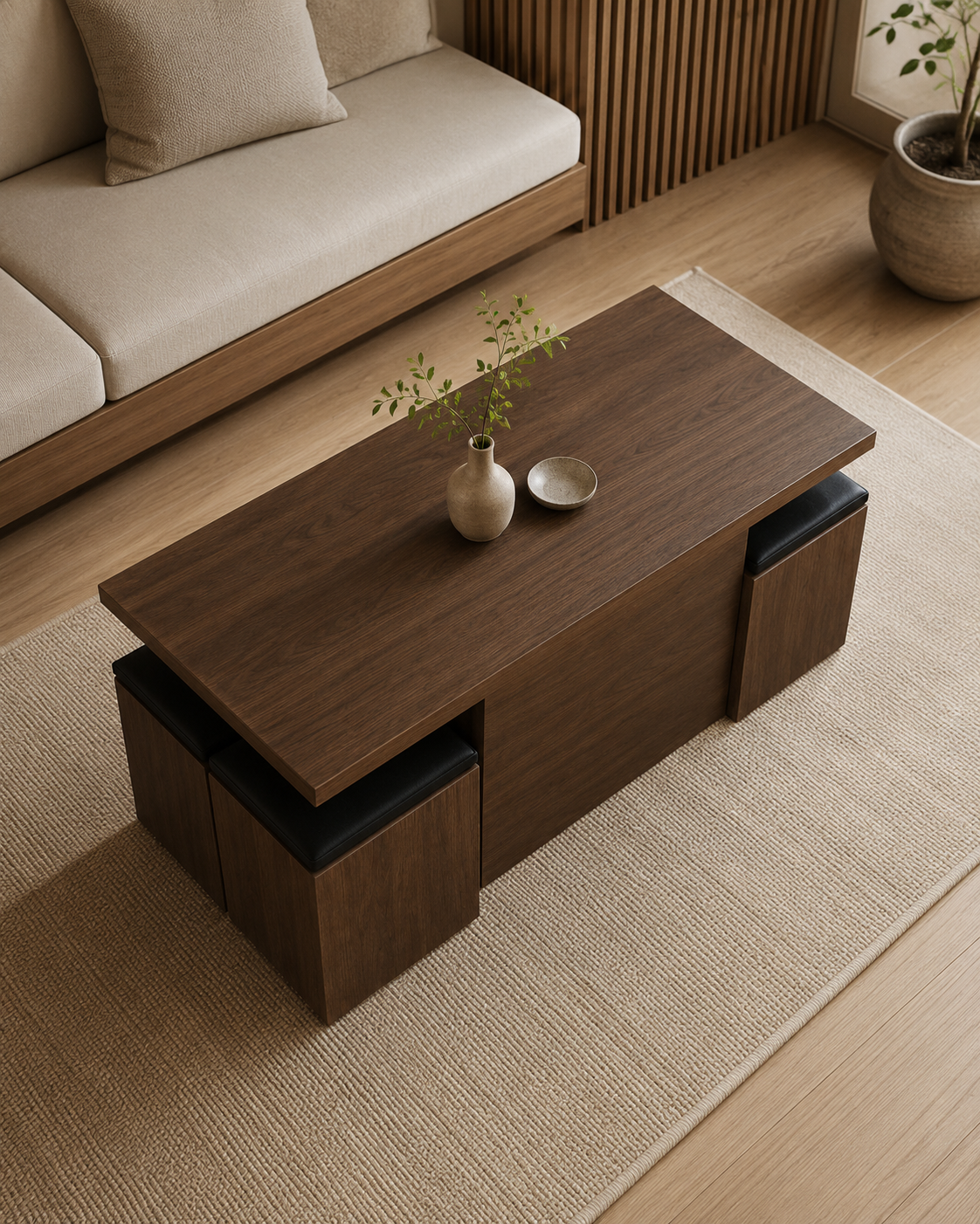 Lennox Wooden Storage Coffee Table
