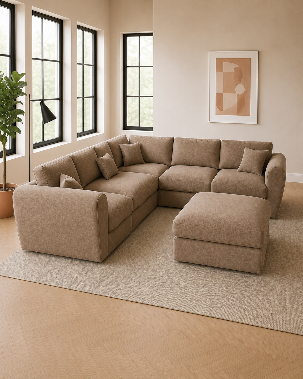 Soren Fabric Sectional Sofa