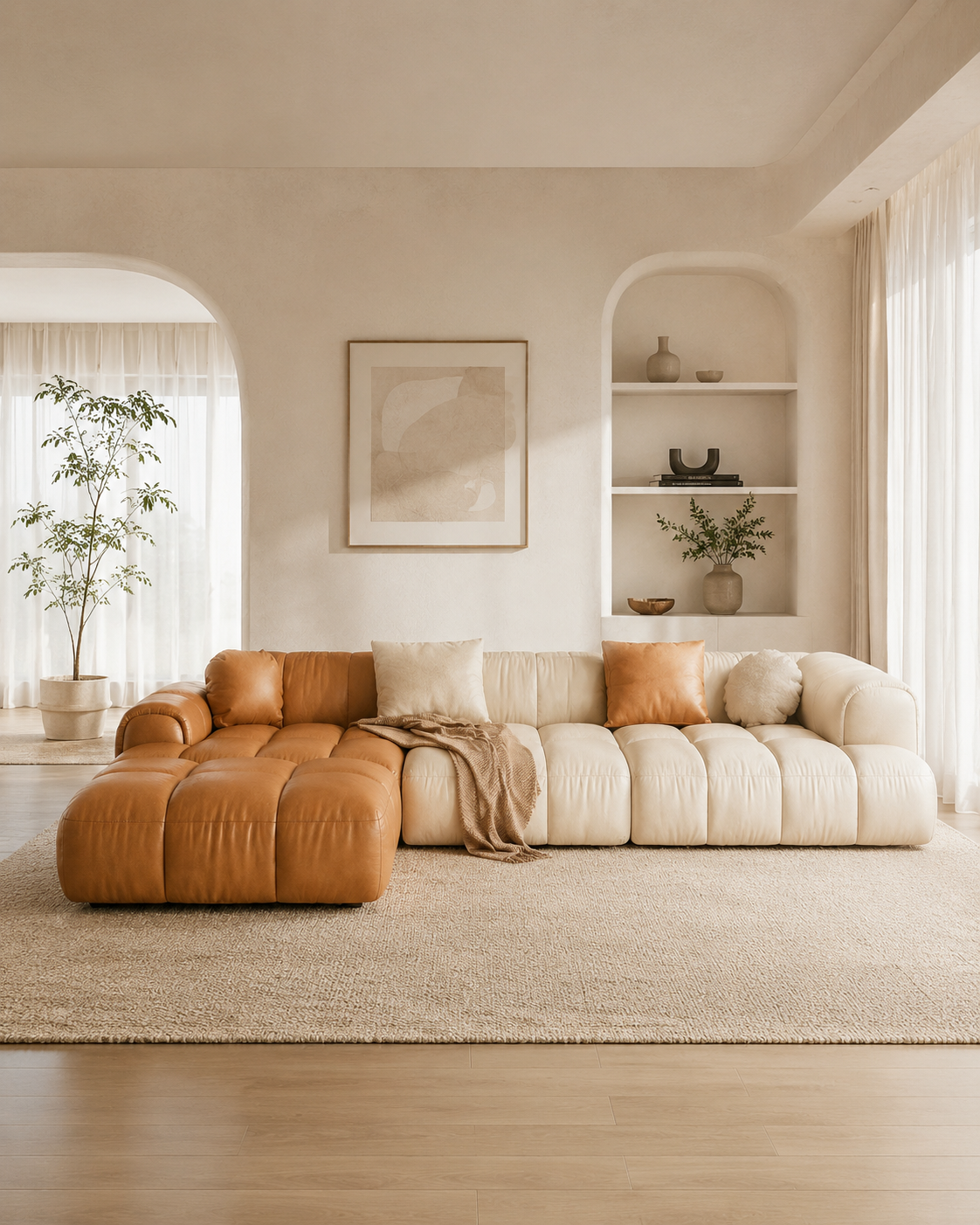 Bellara Faux Leather Sofa