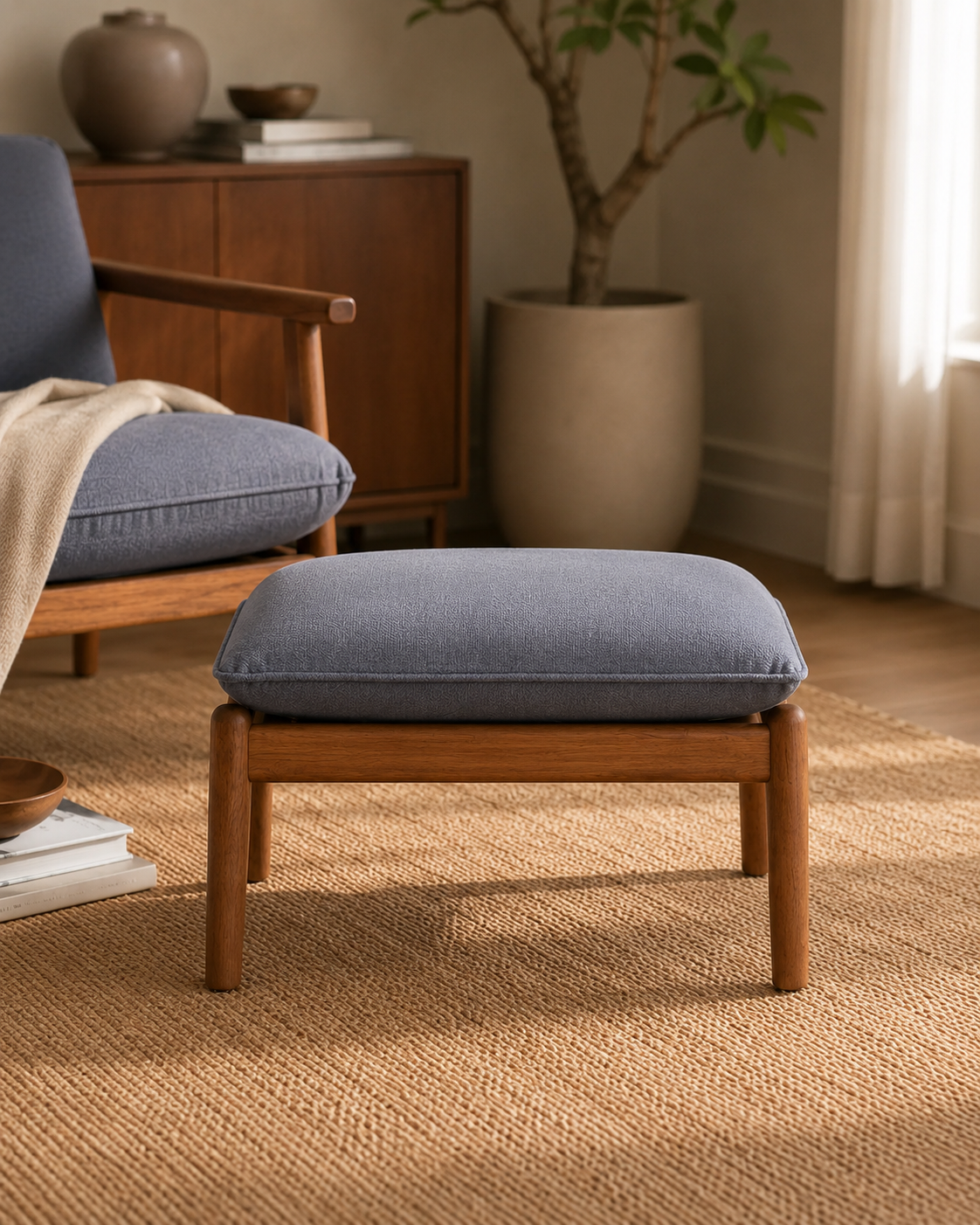 Niko Fabric Ottoman