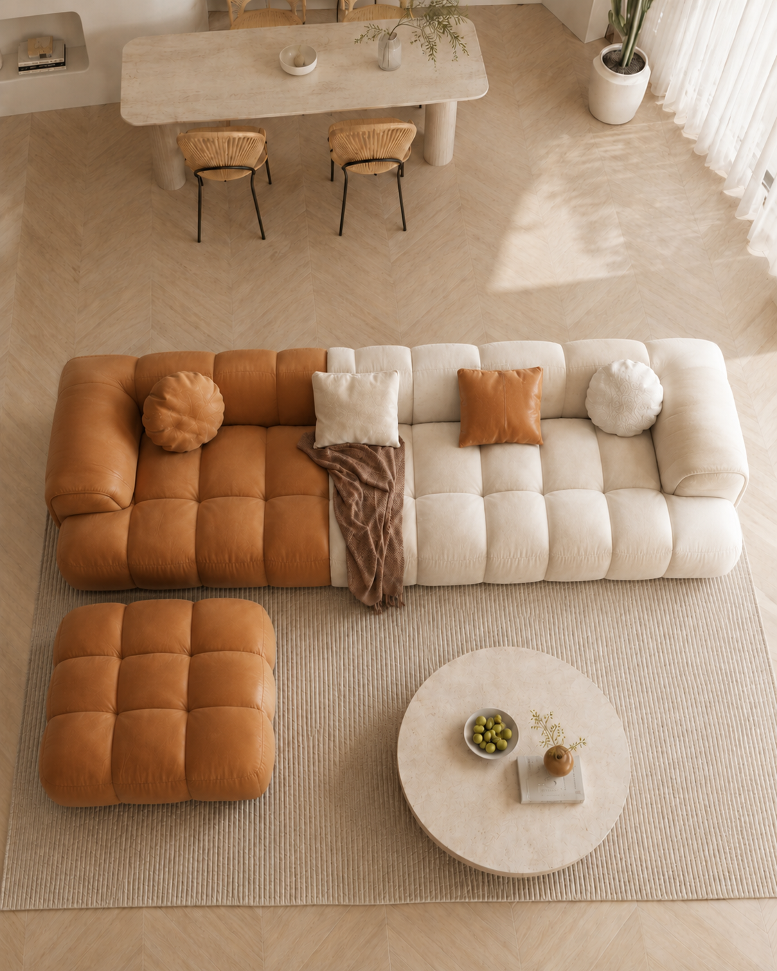 Bellara Faux Leather Sofa