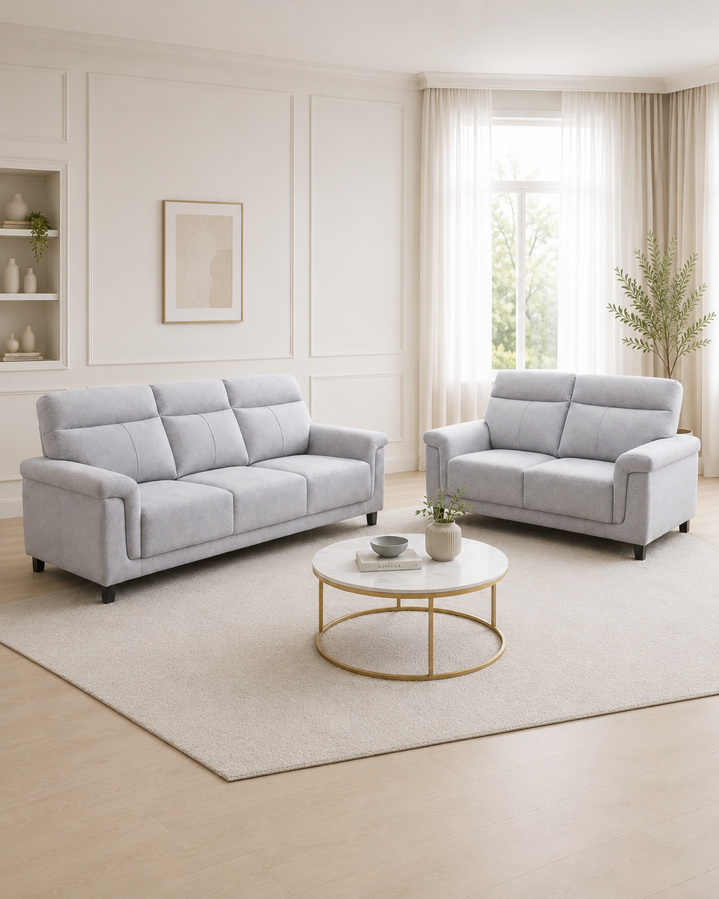 Mira Fabric Sofa Set