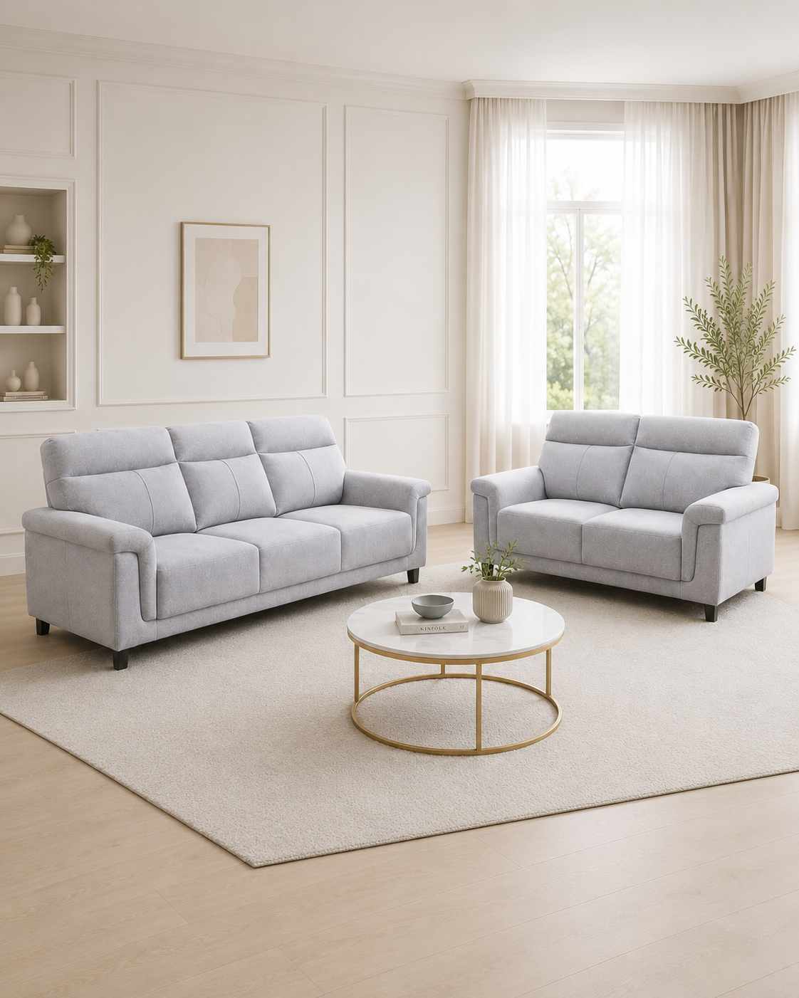 Mira Fabric Sofa Set
