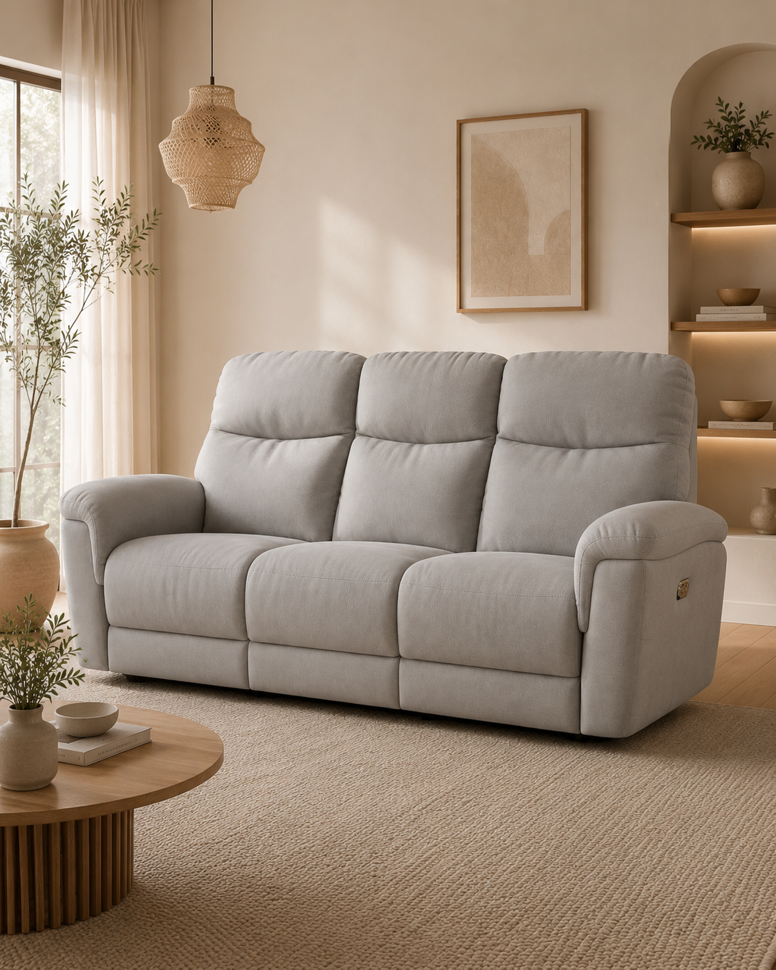 Lenvor Fabric Recliner Sofa