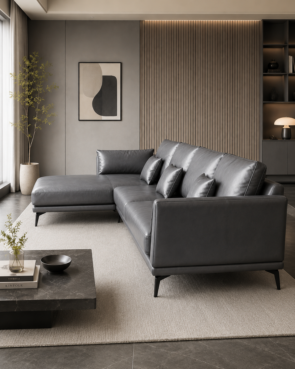 Sutton Faux Leather Sofa