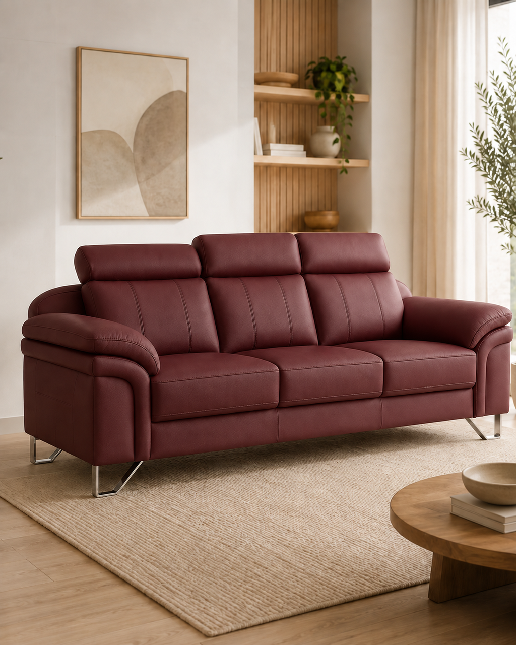 Vantor Faux Leather Sofa