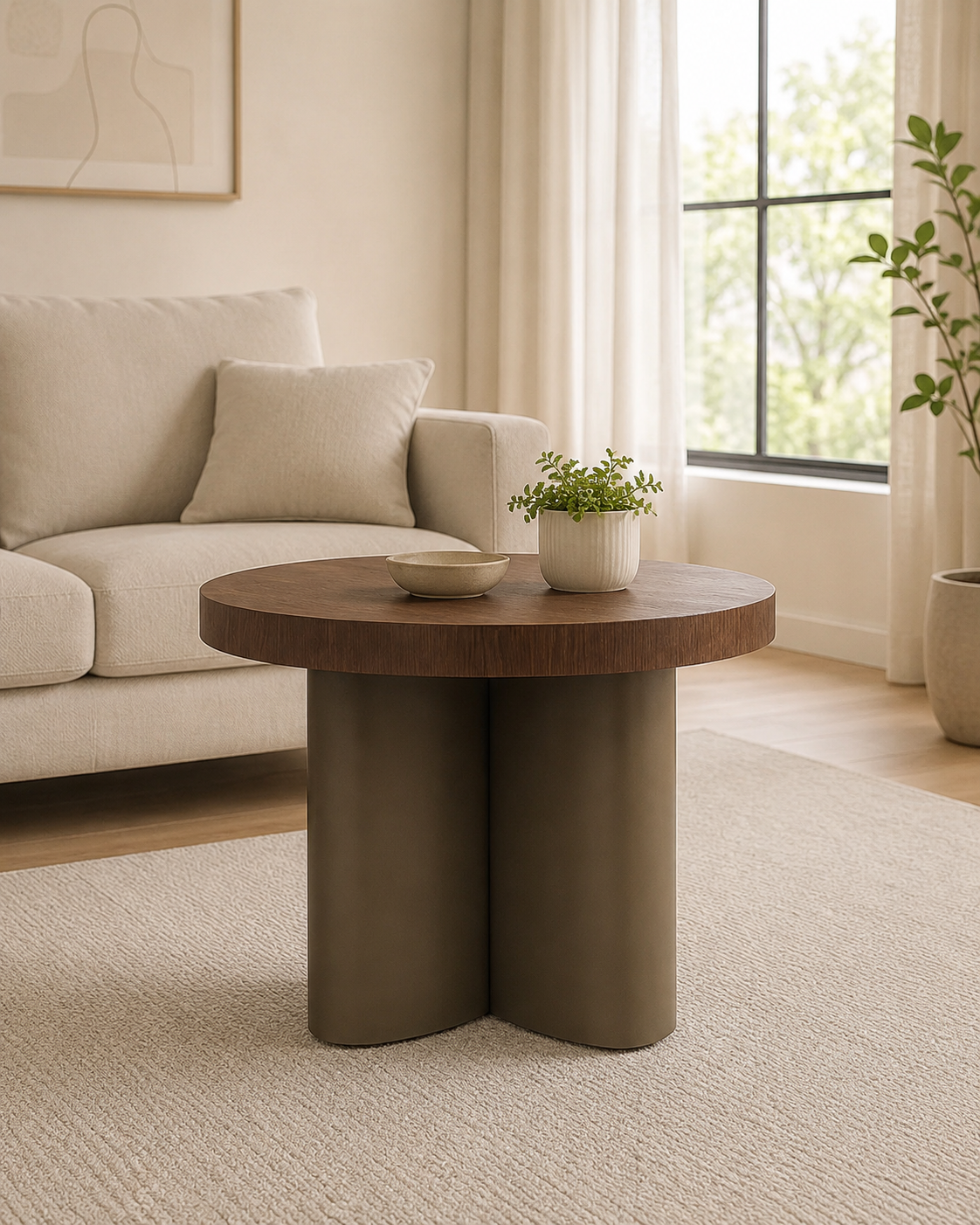 Ravel Walnut Side Table