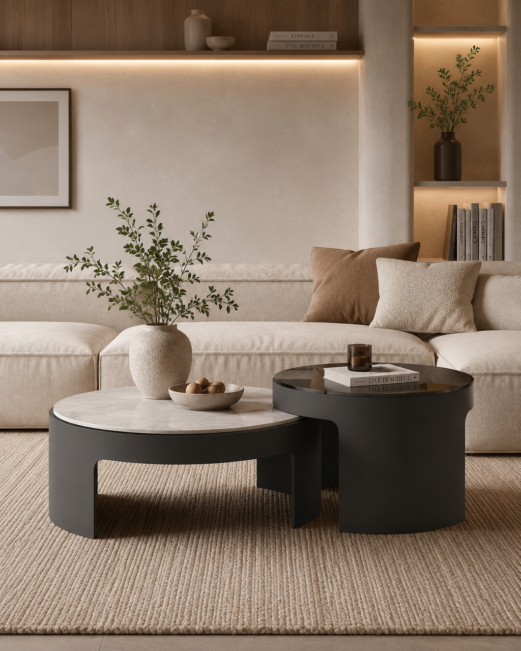 Ciro Round Nesting Coffee Table