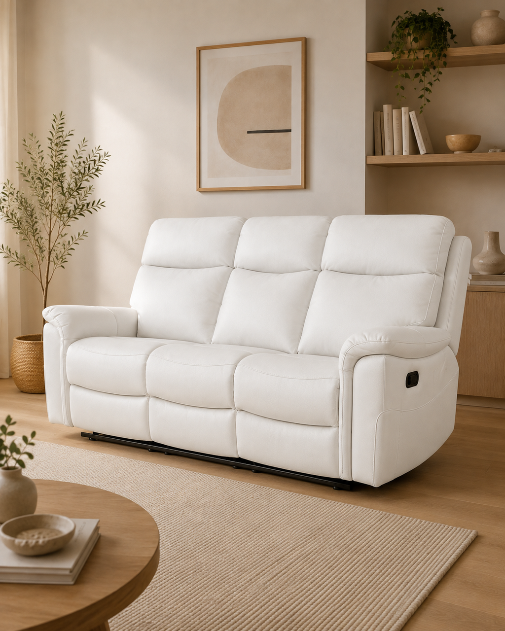 Winchester Genuine Leather Recliner Sofa