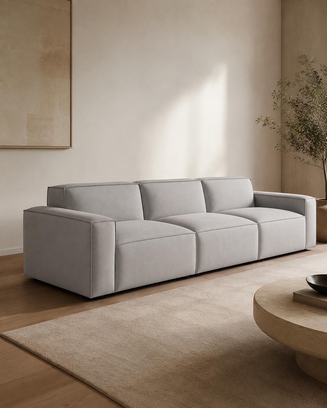 Farnham Premium Leather Sofa (4 Seater)