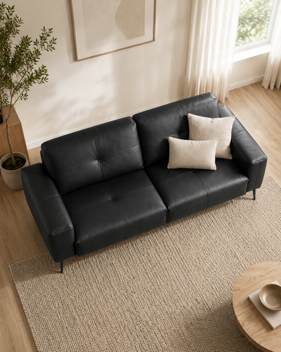 Valerio Leather Sofa