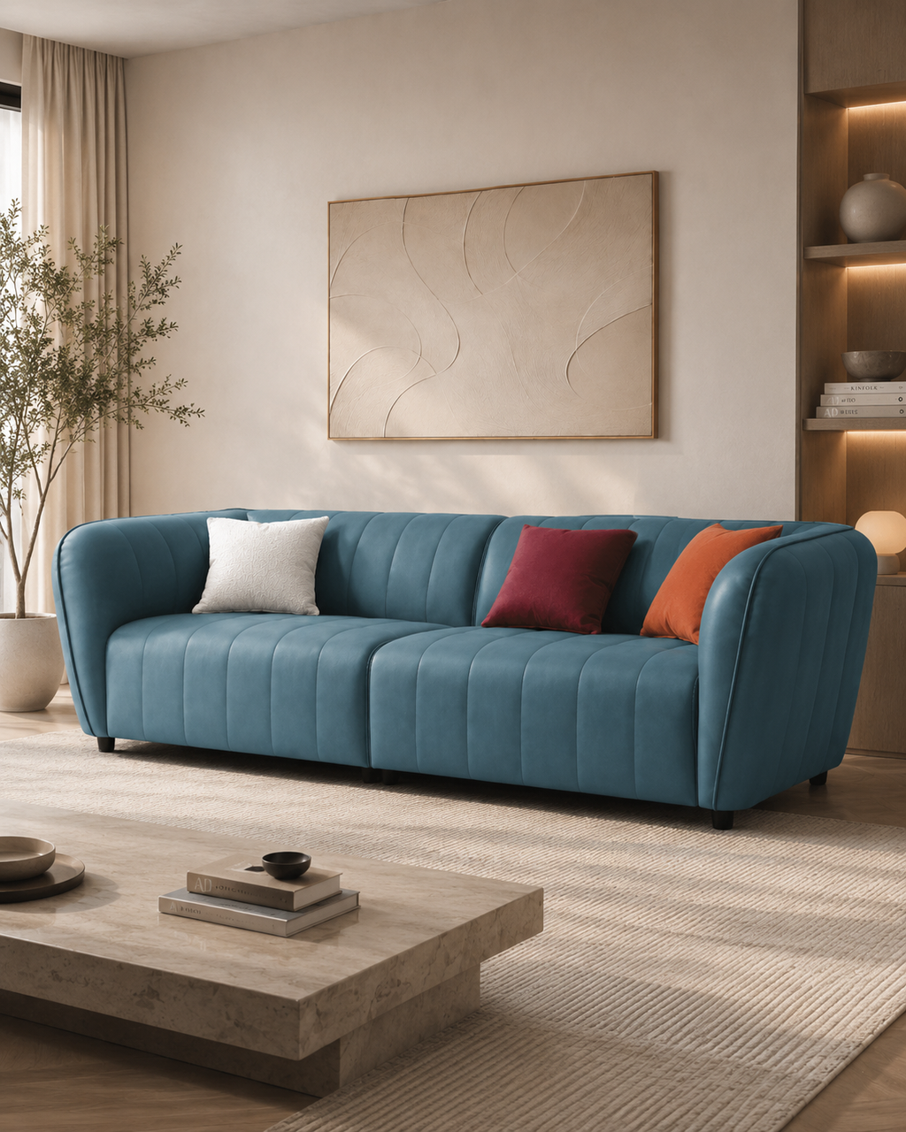 Glenmore Leathaire Sofa (4 Seater)