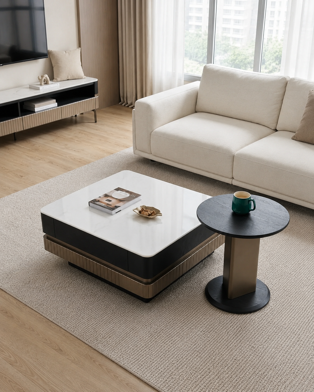 Aurel Sintered Stone Coffee Table