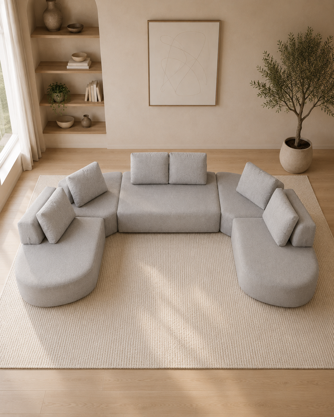 Ellery Fabric Modular Sectional Sofa
