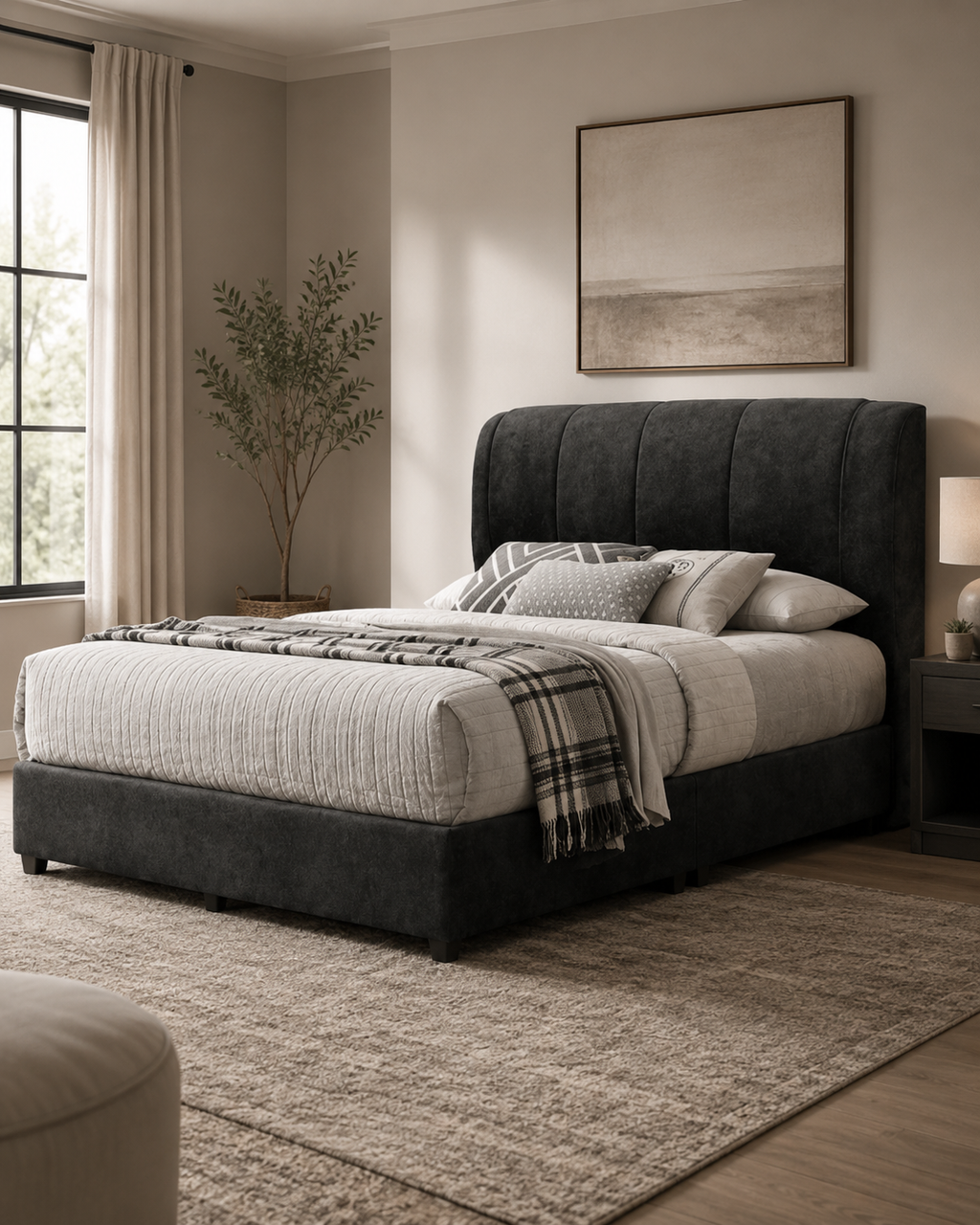 Baby SV Velvet Fabric Bed Frame