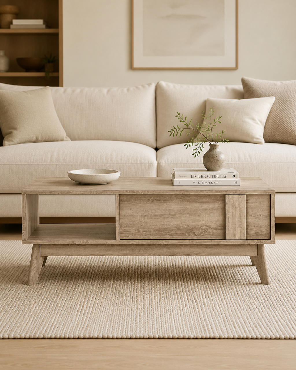 Linden Wooden Storage Coffee Table