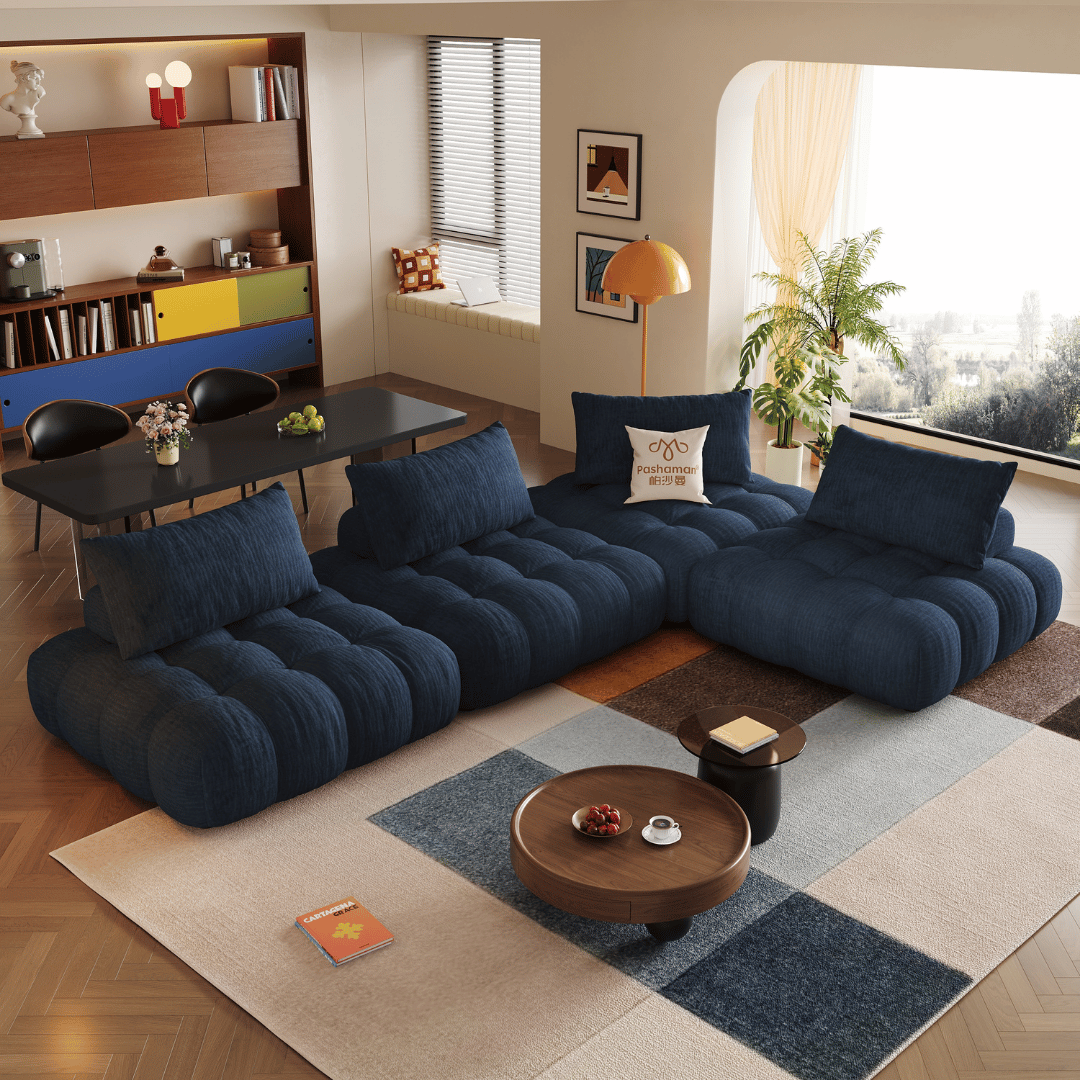 Cloude Modular Chenille Fabric Sofa by Esteller (Water Repellent)
