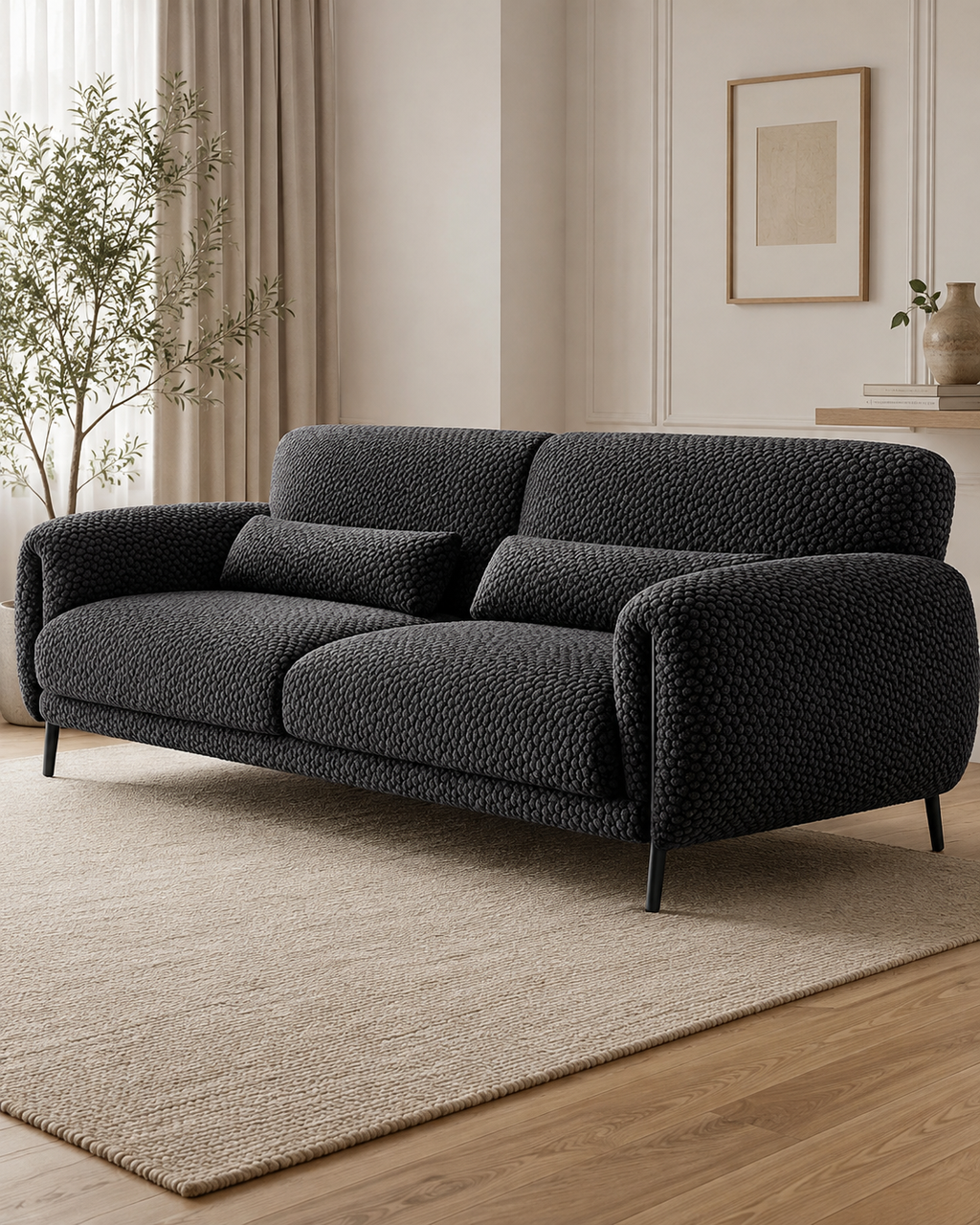 Bromley Textured Fabric Sofa