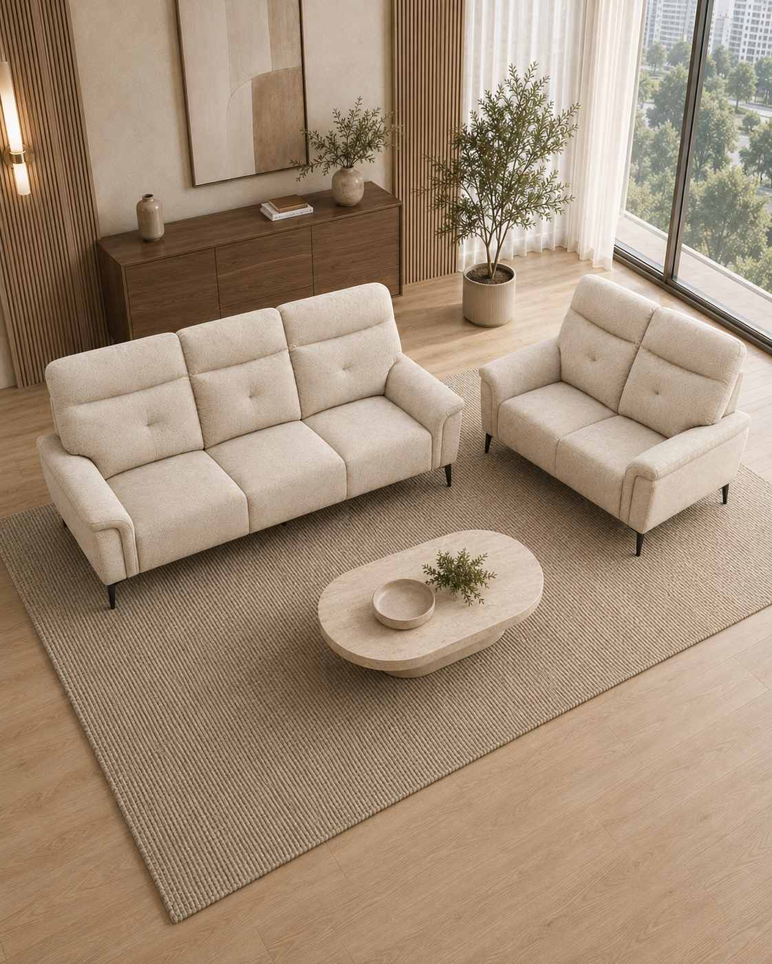 Orla Fabric Sofa Set