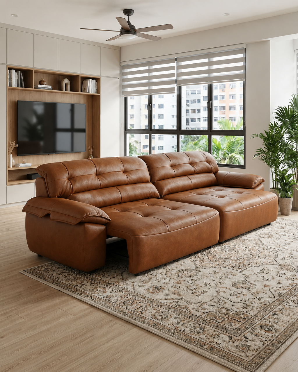 Ravina Leather Sofa Bed