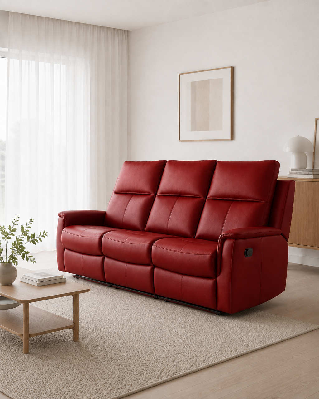 Sherborne Genuine Leather Recliner Sofa