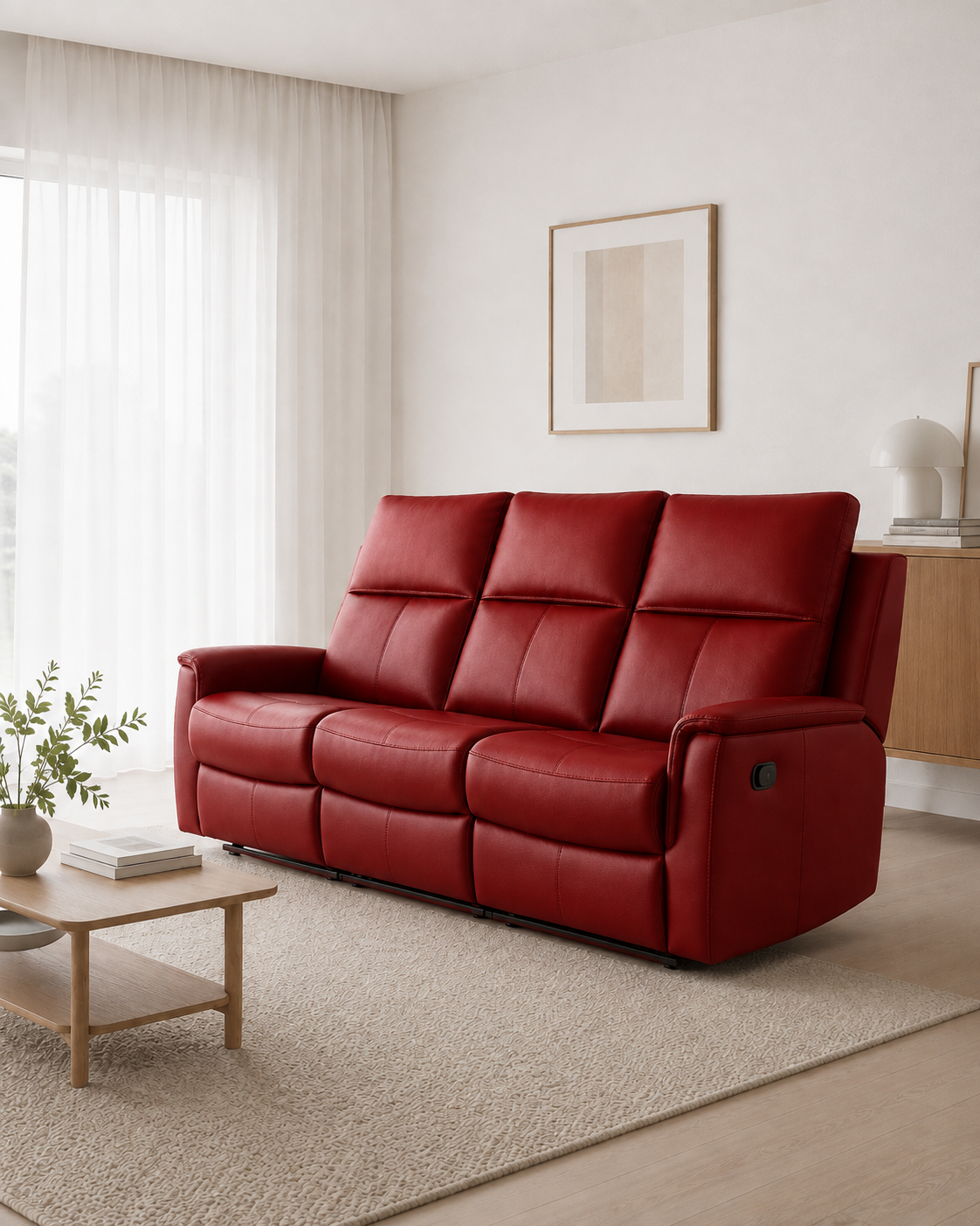 Sherborne Genuine Leather Recliner Sofa