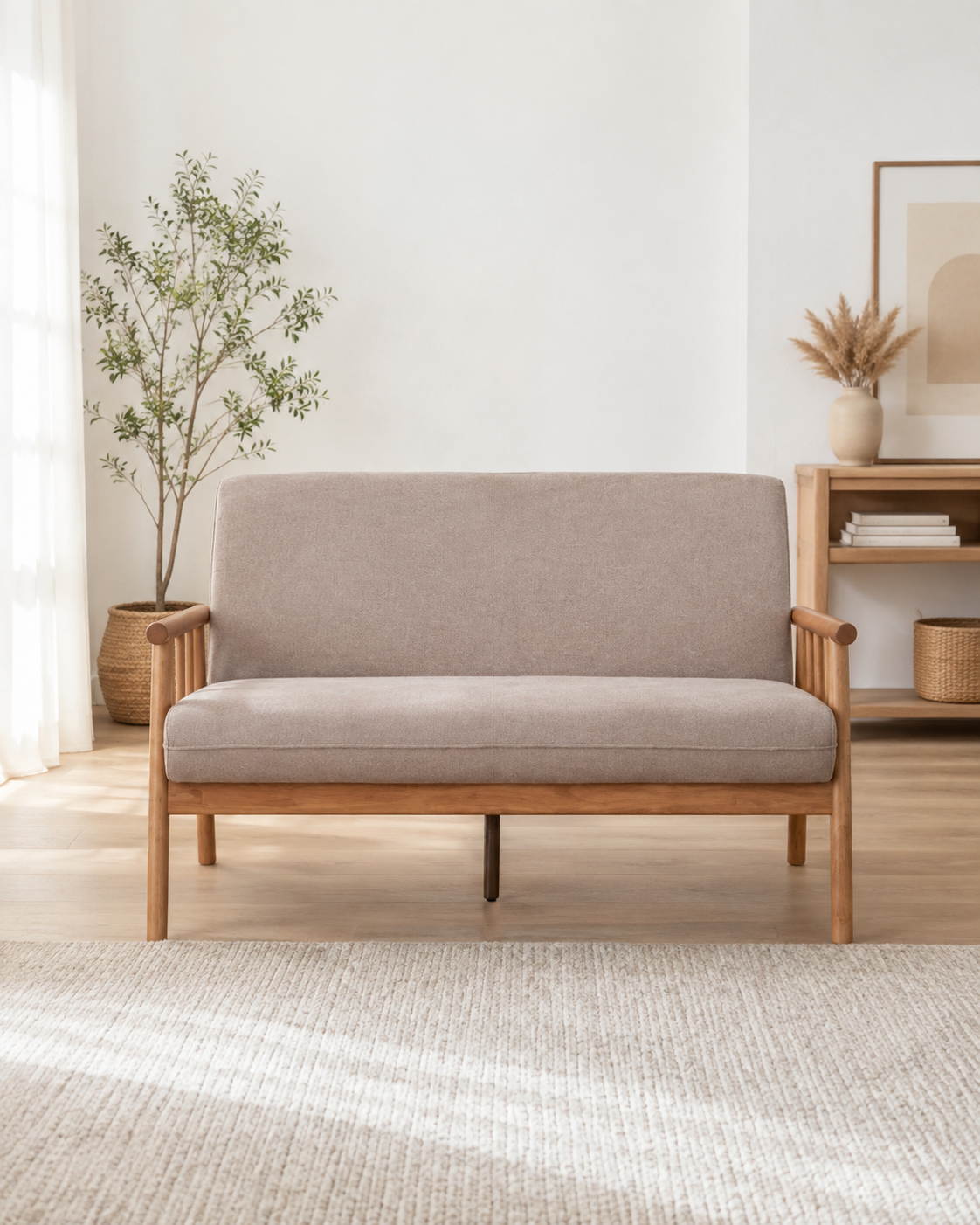 Arden Fabric Wooden Sofa