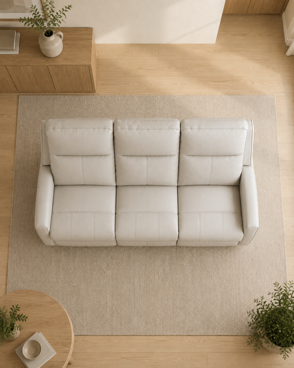 Mayfair Genuine Leather Recliner Sofa