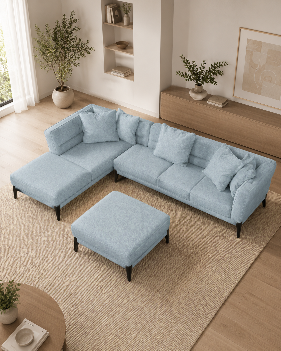 Ainsworth Fabric Chaise Sofa