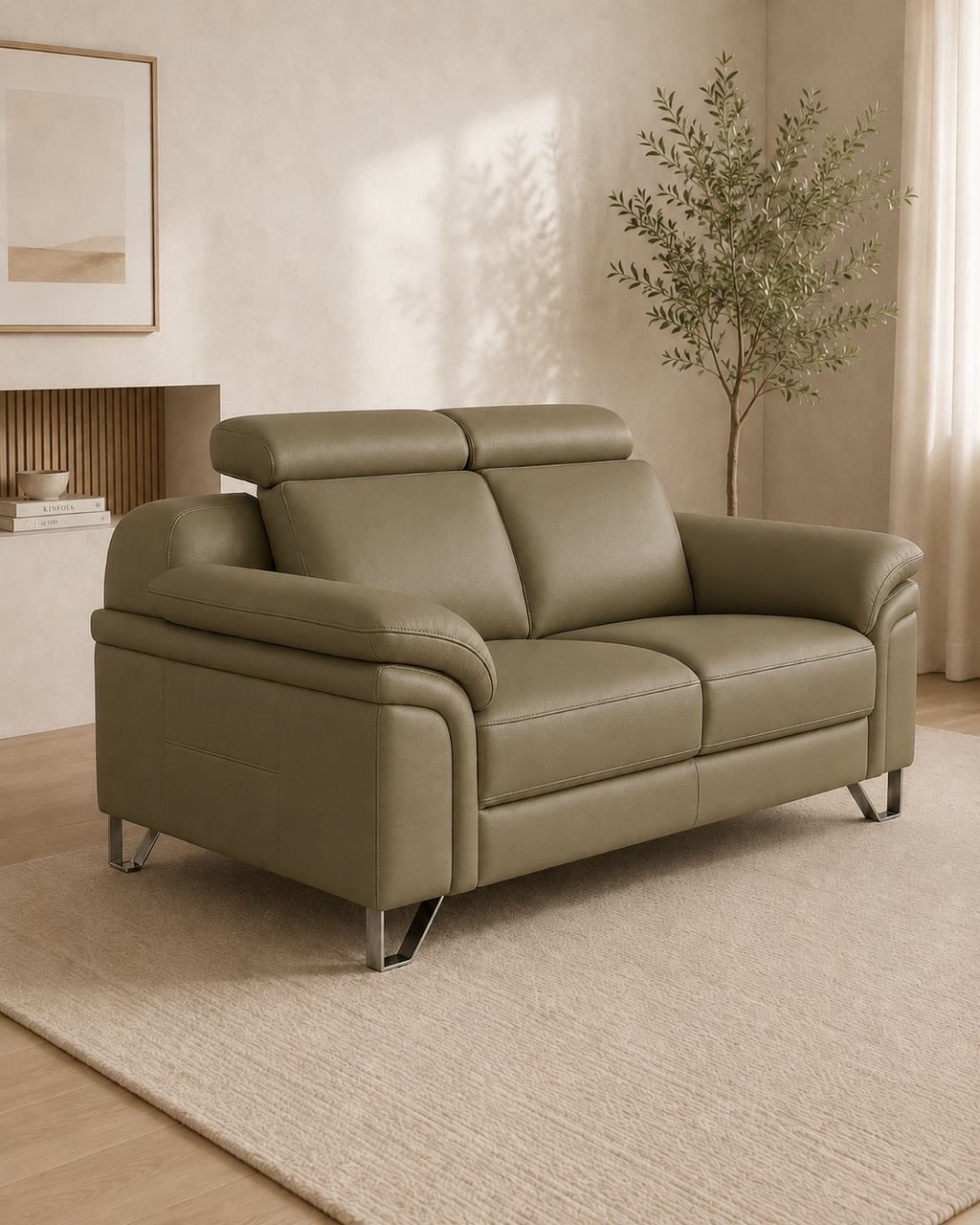 Vantor Faux Leather Sofa