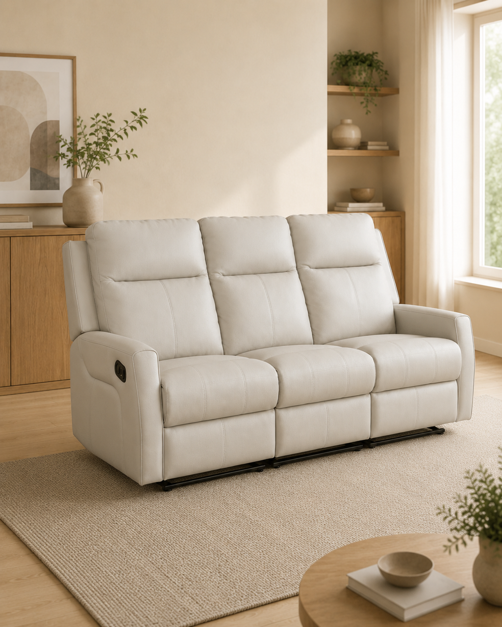 Mayfair Genuine Leather Recliner Sofa