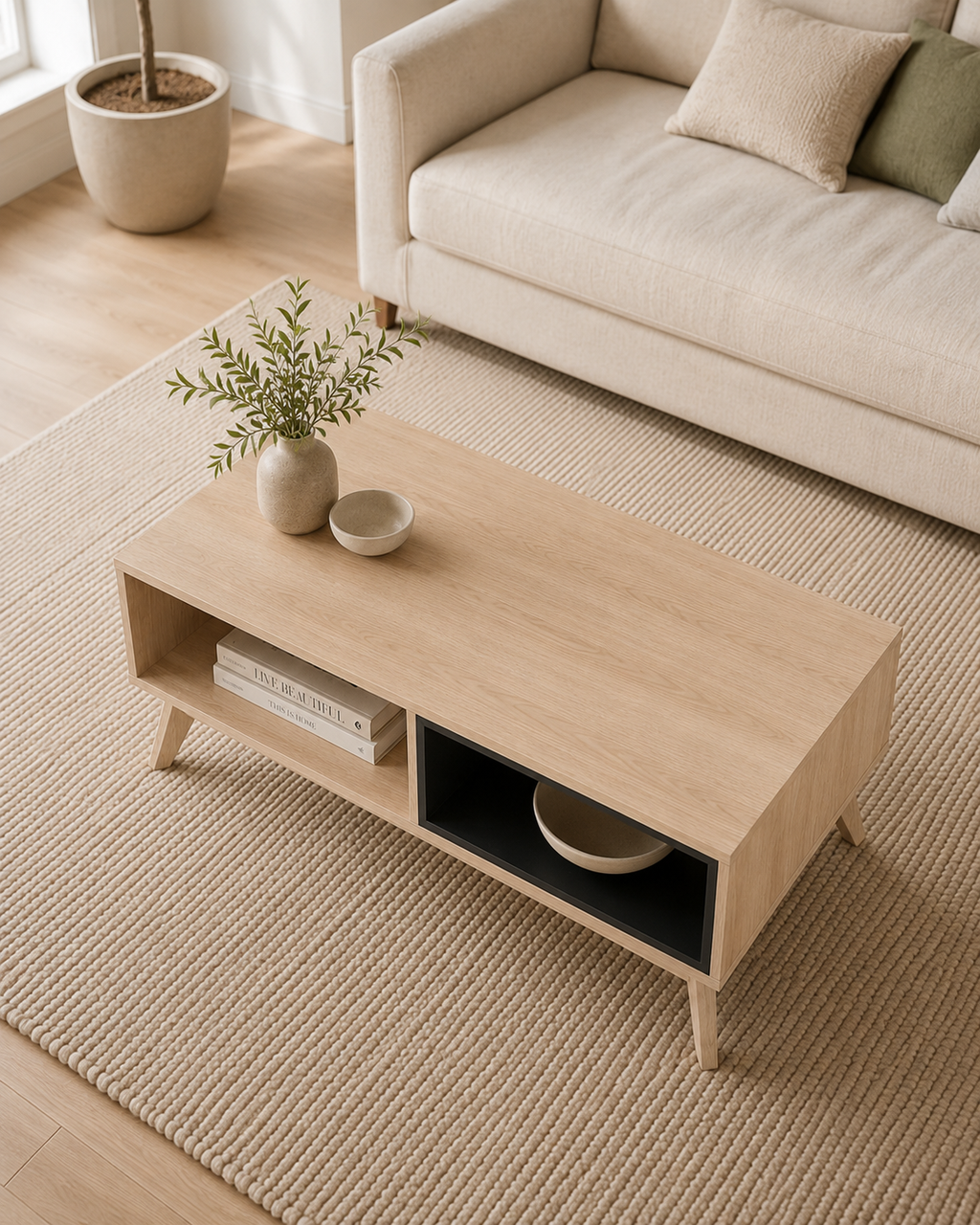 Kallan Wooden Coffee Table