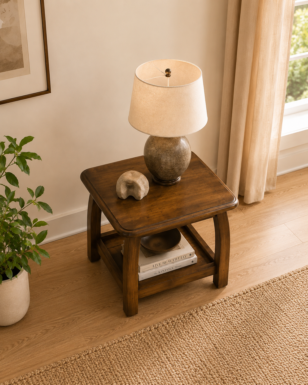 Elowen Wooden Side Table