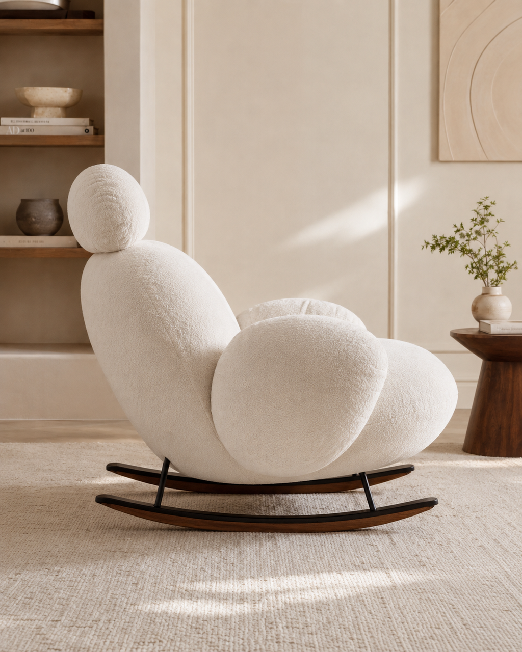Norevia Flannel Rocking Chair
