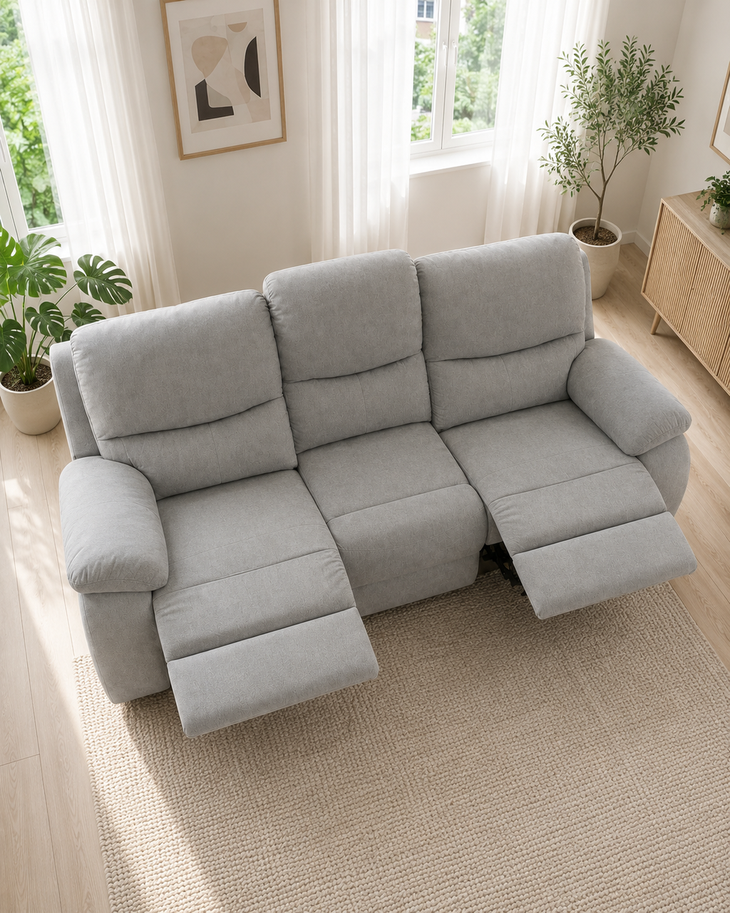 Linden Fabric Recliner Sofa