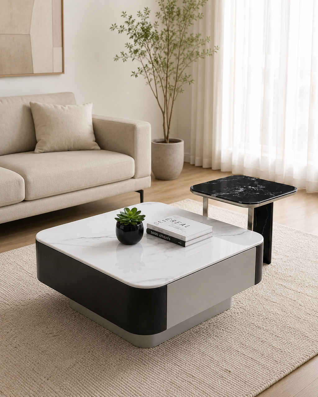 Veyra Stone Coffee Table