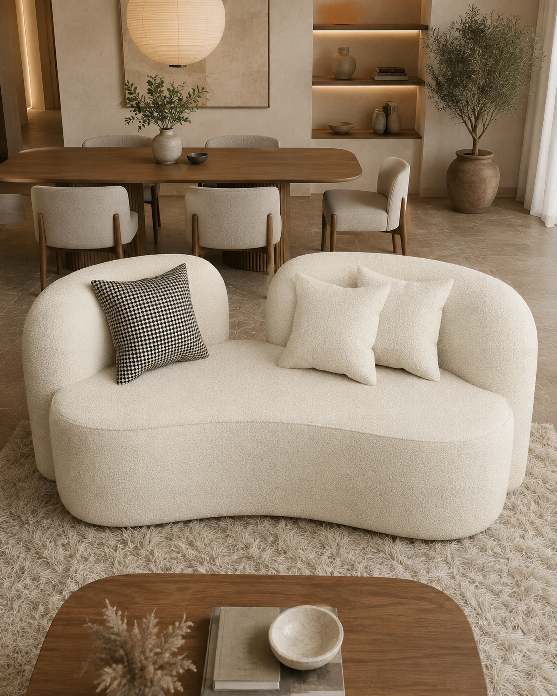 Hollis Fabric Loveseat Sofa