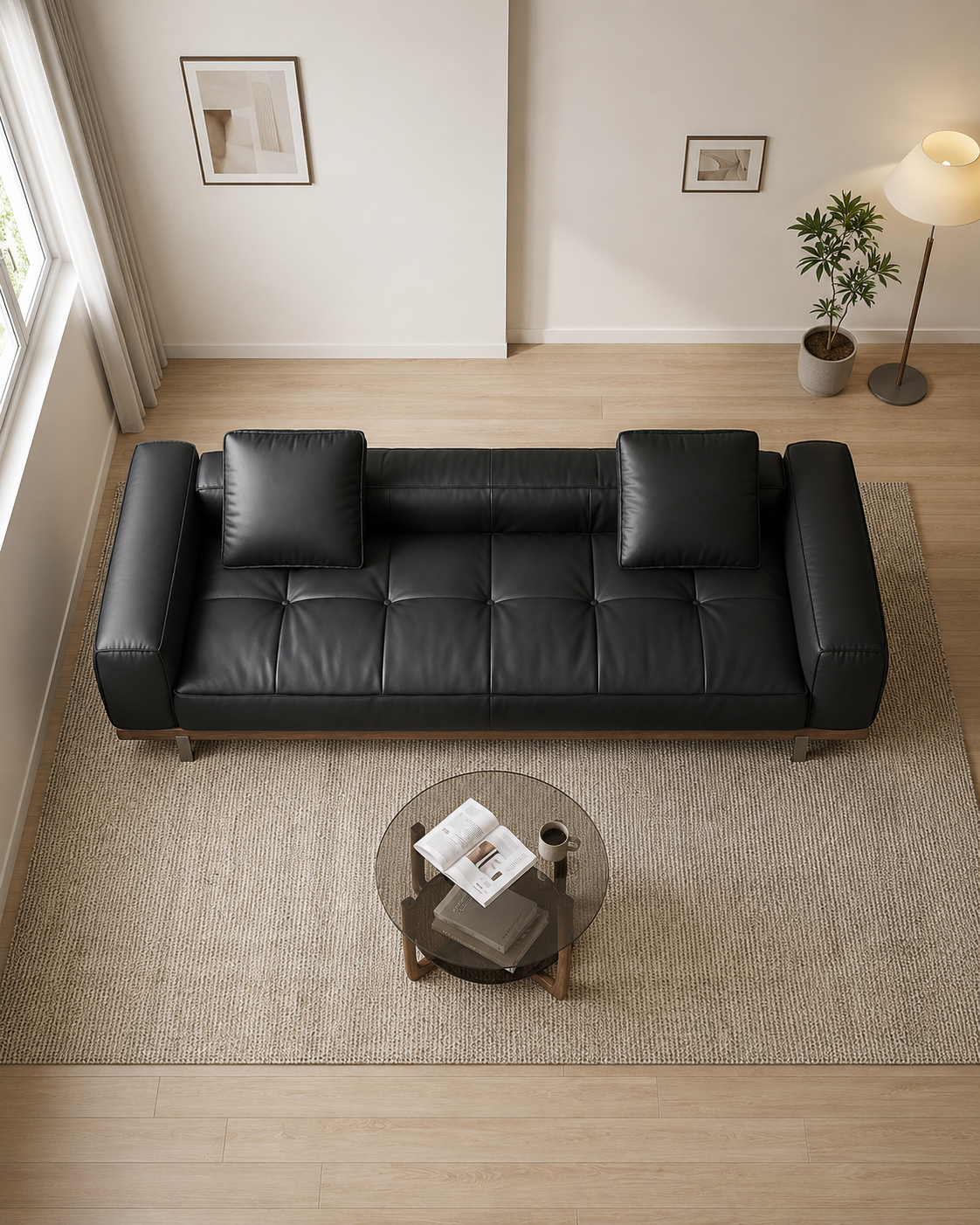 Renzo Leather Sofa