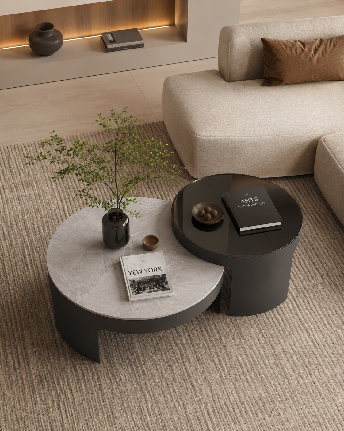 Ciro Round Nesting Coffee Table