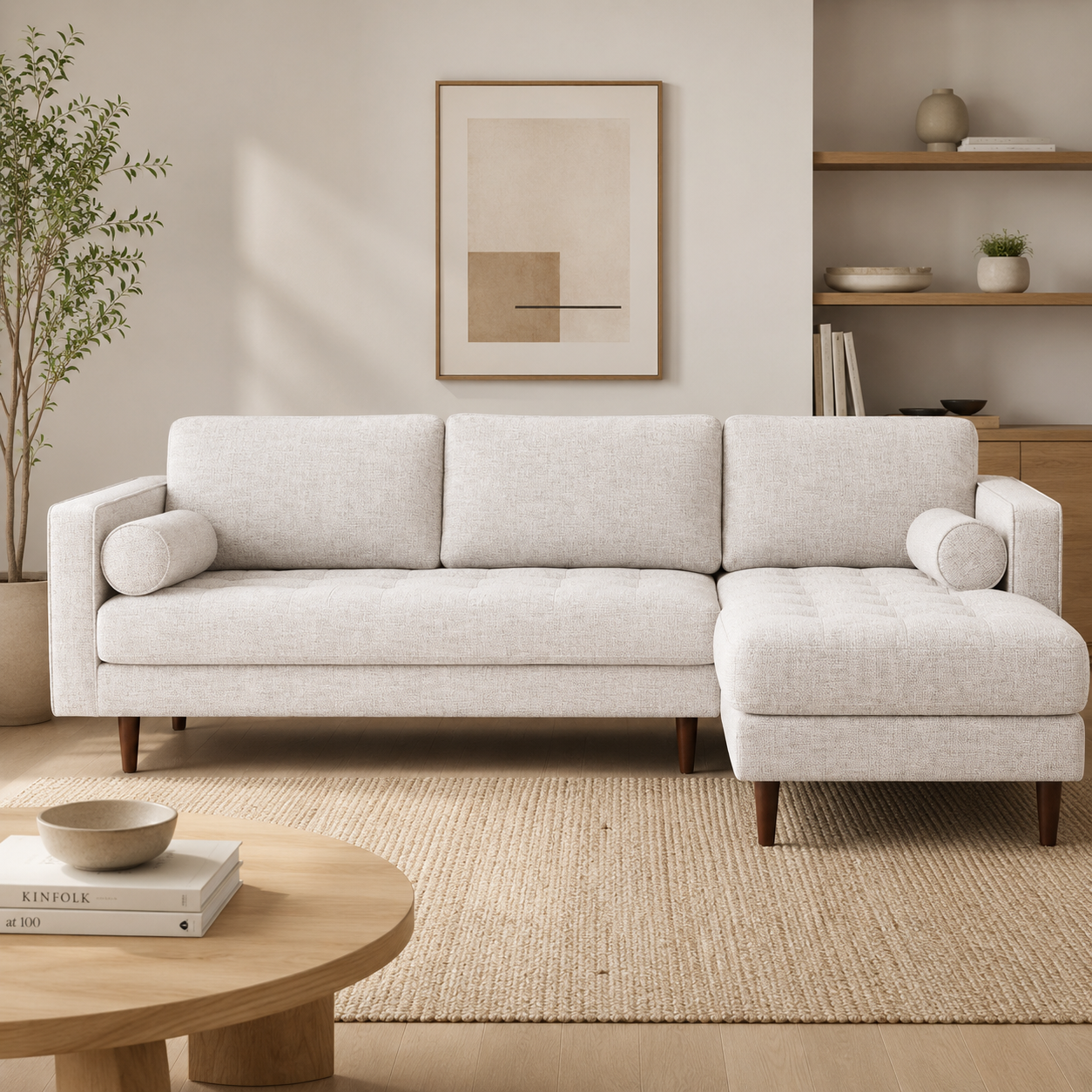 Ellington Fabric Chaise Sofa