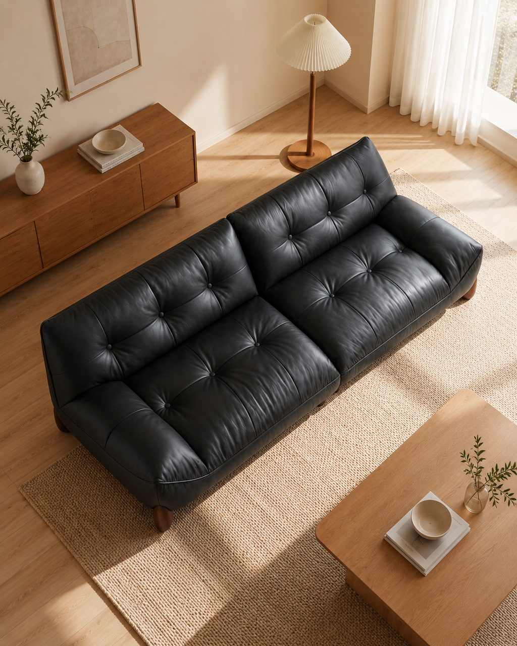 Elian Leather Sofa