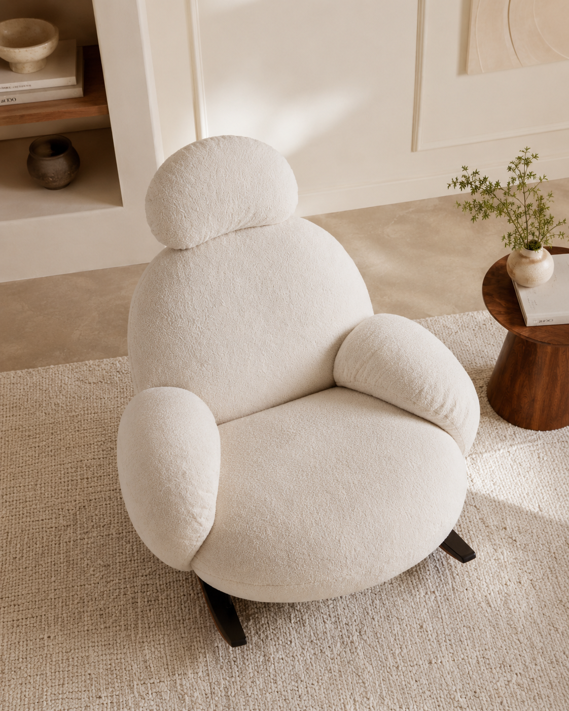 Norevia Flannel Rocking Chair