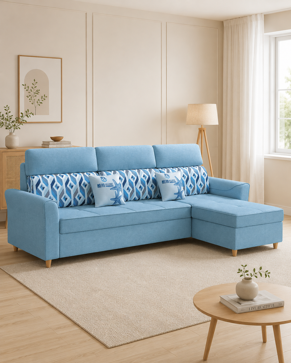 Talora Fabric Storage Sofa Bed