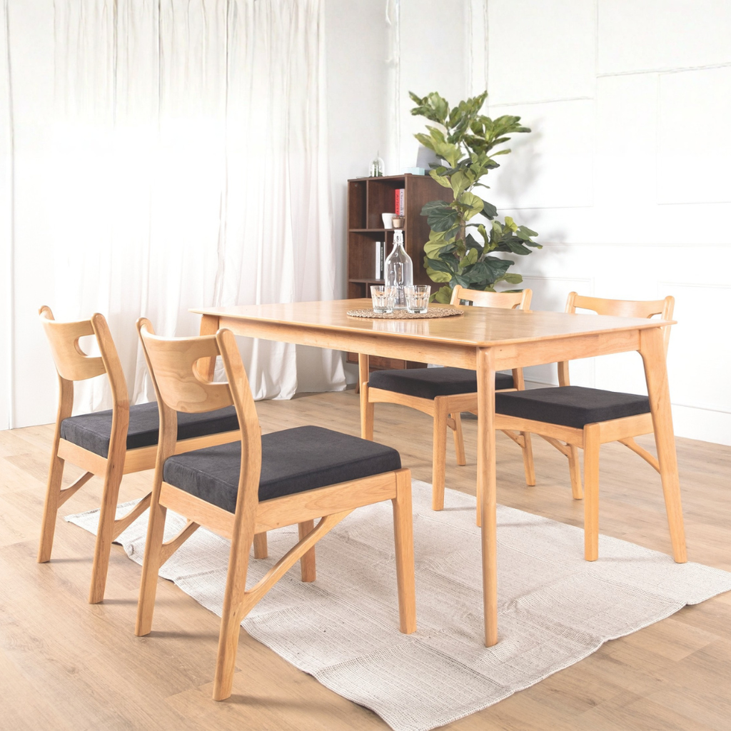 Elaina Wooden Dining Table (150cm)