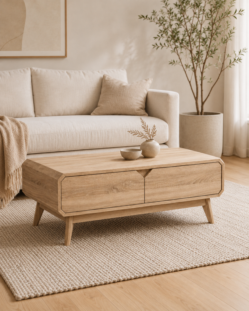 Tova Wooden Storage Coffee Table