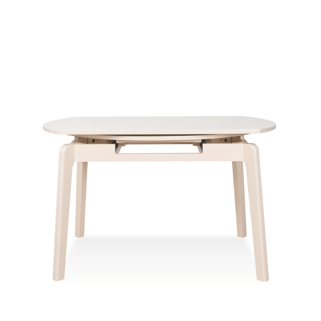 Vorie White Extendable Wooden Dining Table (160cm)