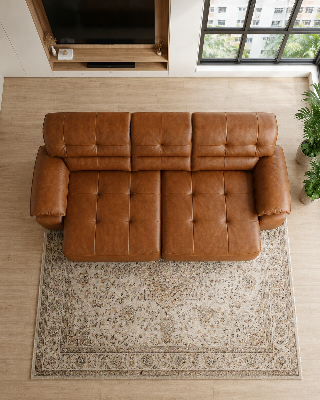 Ravina Leather Sofa Bed
